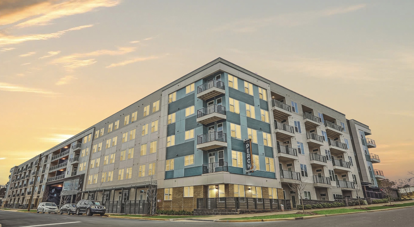 Exterior building dusk